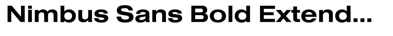 Nimbus Sans Bold Extended (D) image